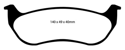 EBC DP41673R Yellowstuff Street And Track Brake Pads