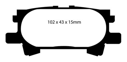 EBC DP41682R Yellowstuff Street And Track Brake Pads