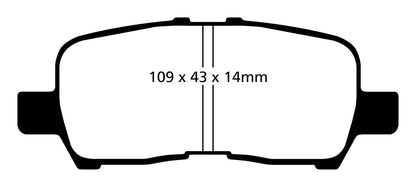 EBC DP41684R Yellowstuff Street And Track Brake Pads