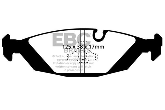 EBC DP5447NDX Bluestuff NDX Full Race Brake Pads