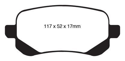 EBC DP61840 6000 Series Greenstuff Truck/SUV Brakes Disc Pads