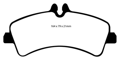 EBC DP61929 6000 Series Greenstuff Truck/SUV Brakes Disc Pads