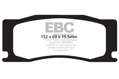EBC DP52111NDX Bluestuff NDX Full Race Brake Pads