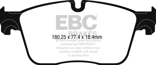 EBC DP62253 6000 Series Greenstuff Truck/SUV Brakes Disc Pads