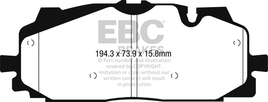 EBC DP52277NDX Bluestuff NDX Full Race Brake Pads