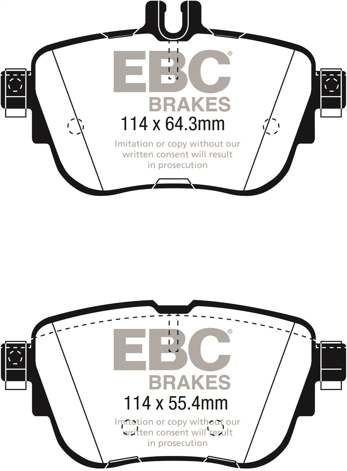 EBC DP32297C Redstuff Ceramic Low Dust Brake Pads