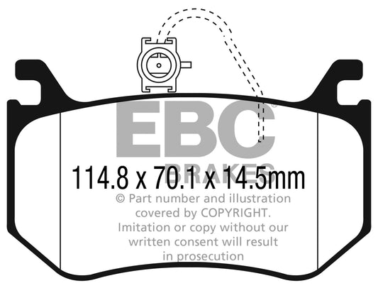 EBC DP42326R Yellowstuff Street And Track Brake Pads