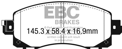 EBC DP32330C Redstuff Ceramic Low Dust Brake Pads
