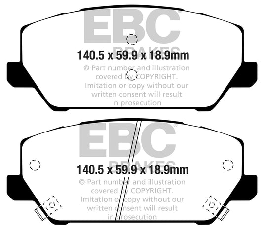 EBC DP52343NDX Bluestuff NDX Full Race Brake Pads