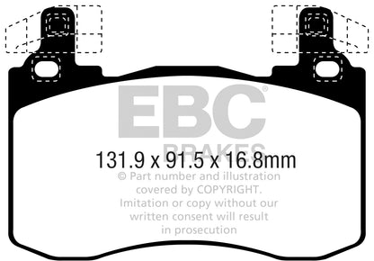 EBC DP52356NDX Bluestuff NDX Full Race Brake Pads