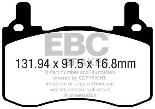 EBC DP52357NDX Bluestuff NDX Full Race Brake Pads