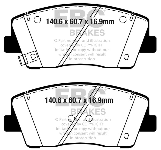 EBC UD2117 Ultimax OEM Replacement Brake Pads