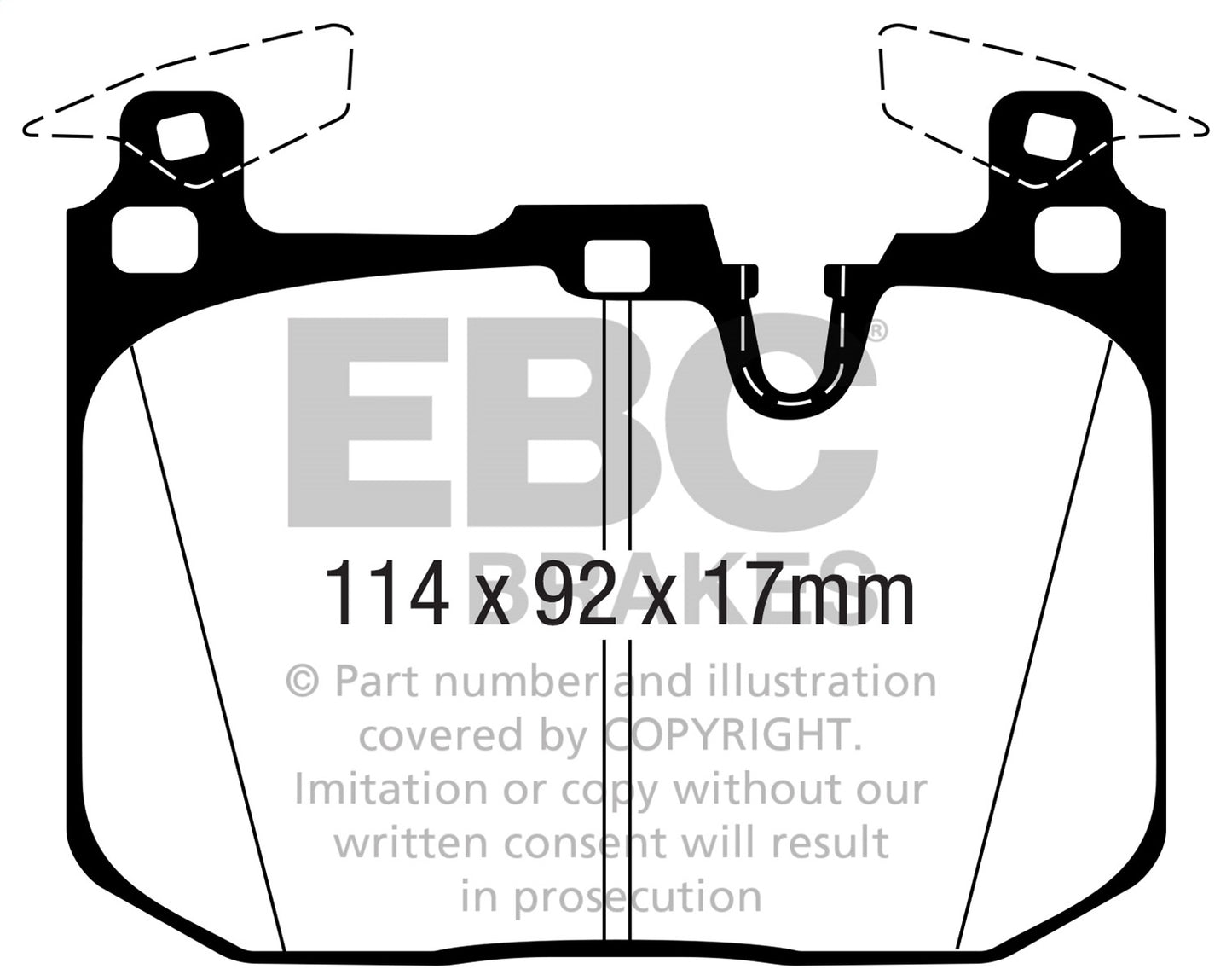 EBC DP42360R Yellowstuff Street And Track Brake Pads