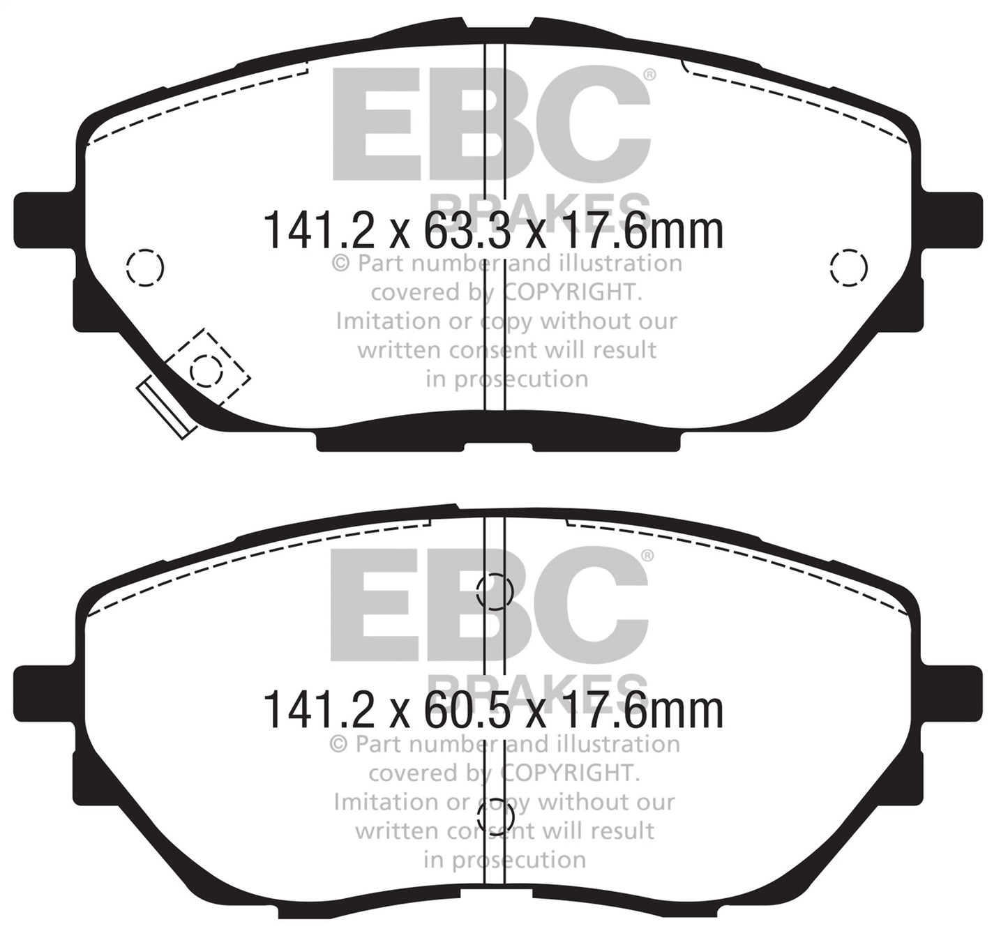 EBC DP22368 Greenstuff 2000 Series Sport Brake Pads