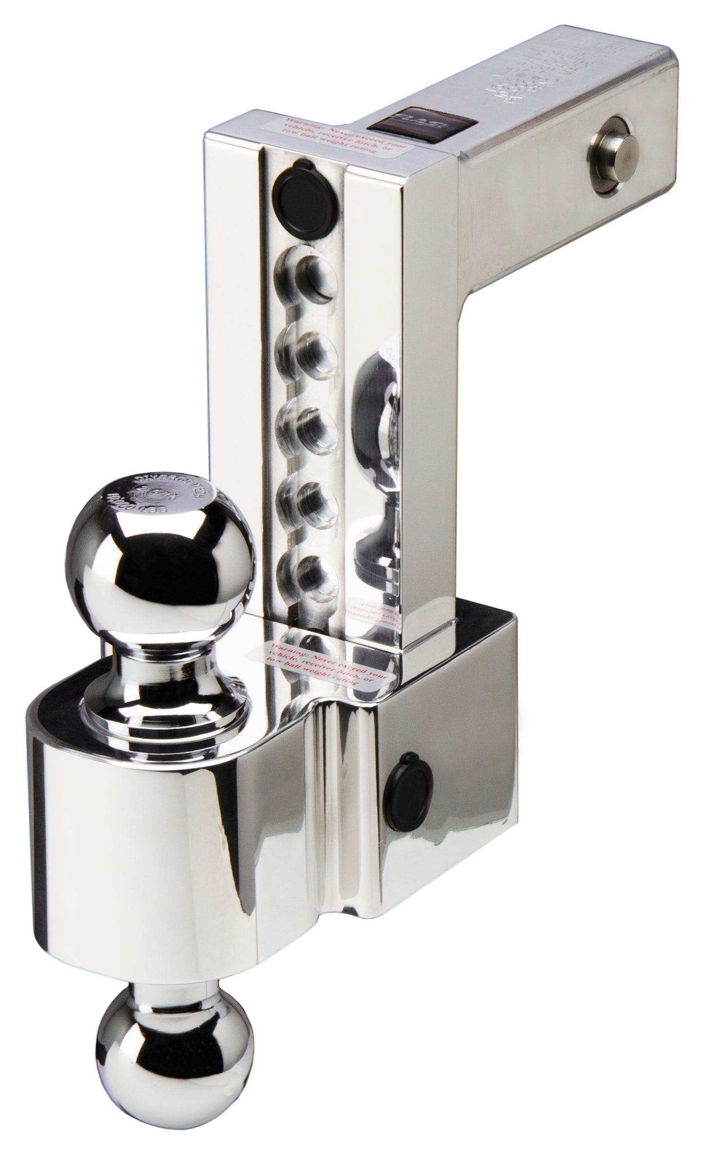 Fastway Trailer - Flash 6 In. Secure Locking 2 In. Shank 2 In. & 2-5/16 In. Chromed Balls 44-00-4600