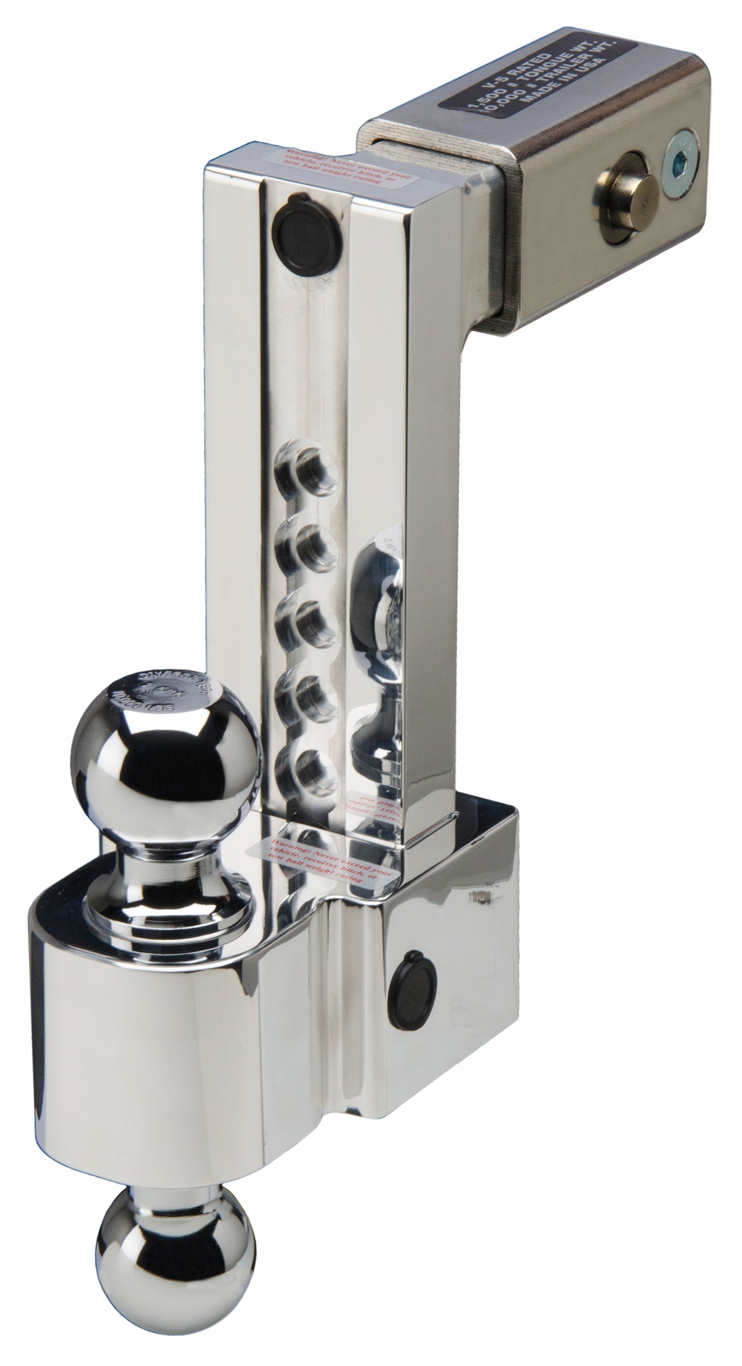 Fastway Trailer - Flash 8 In. Secure Locking 2.5 In. Shank 2 In. & 2-5/16 In. Chromed Balls 44-00-4806