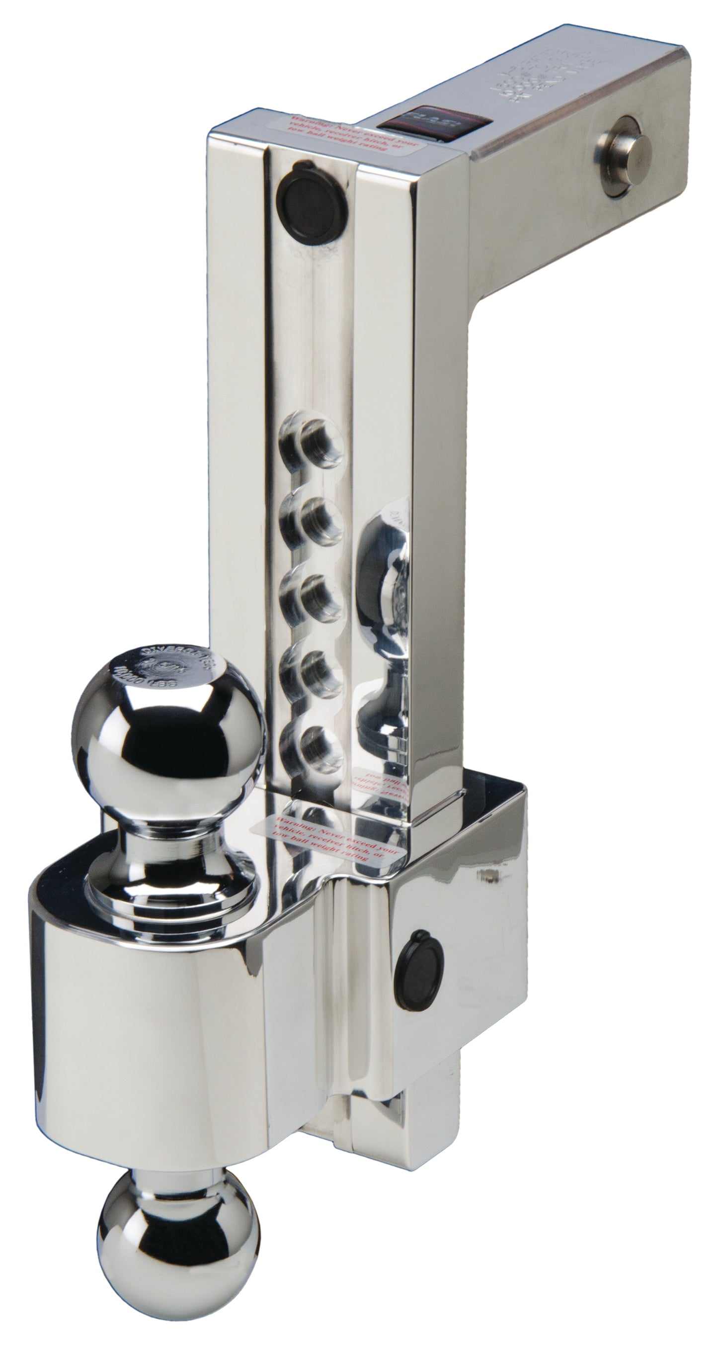 Fastway Trailer - Flash 10 In. Secure Locking 2 In. Shank 2 In. & 2-5/16 In. Stainless Balls 44-00-4900-2S