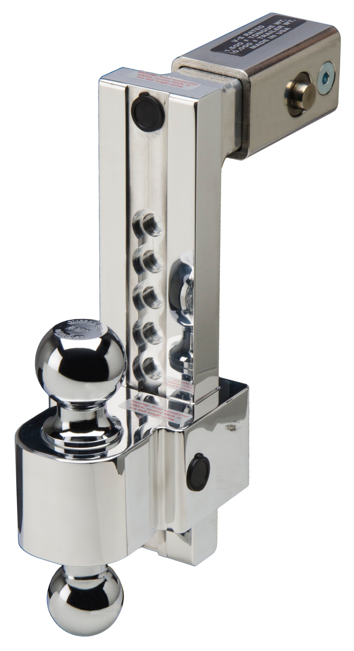 Fastway Trailer - Flash 10 In. Secure Locking 2.5 In. Shank 2 In. & 2-5/16 In. Chromed Balls 44-00-4906