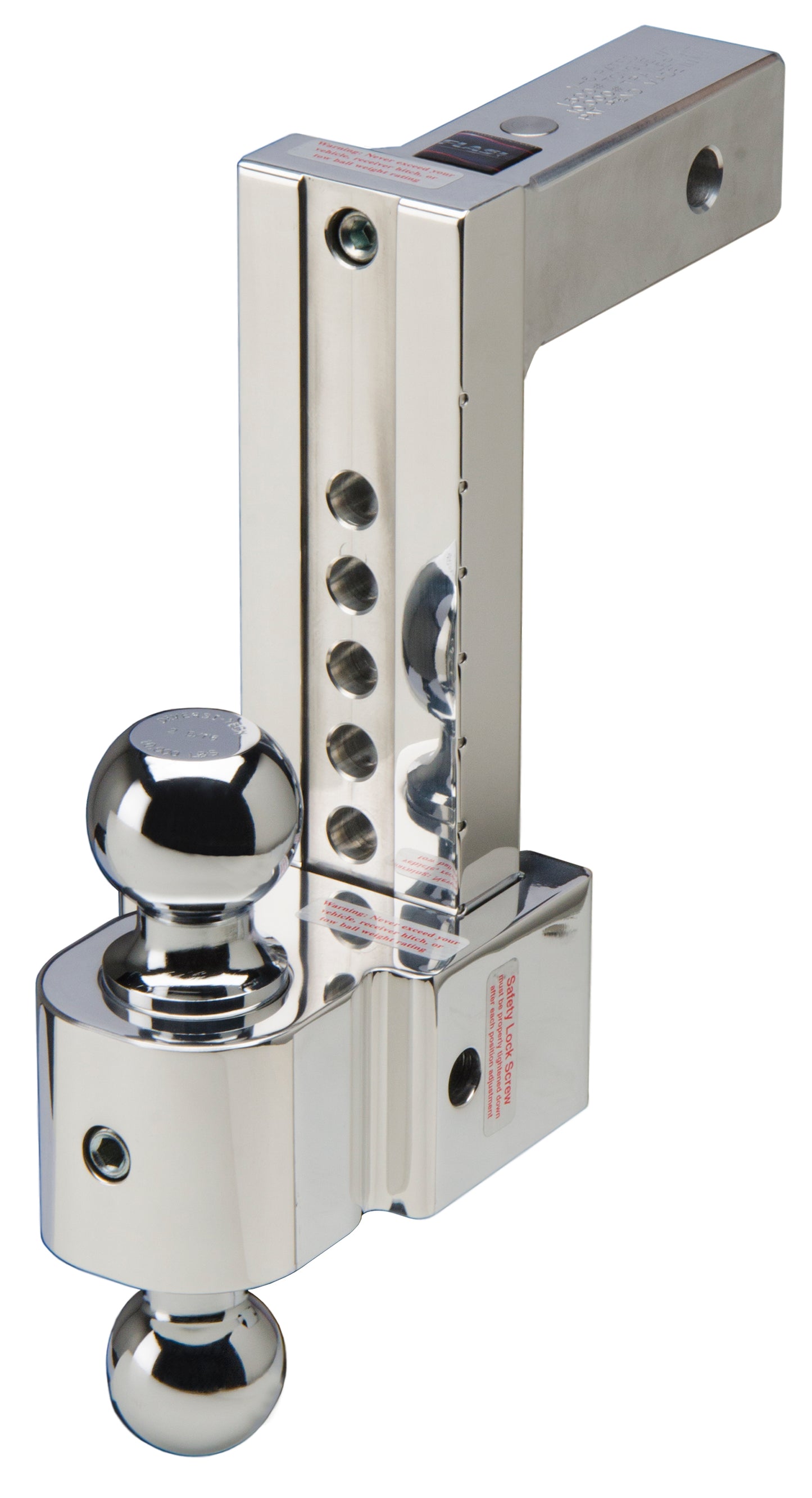 Fastway Trailer - Flash 8 In. Silent Tow 2 In. Shank 2 In. & 2-5/16 In. Stainless Balls 47-00-3800-2S