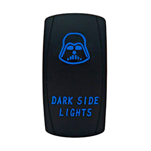 Quake LED - QW857 - Rocker Switch Dark Side Lights 2 Way 5 Pin Blue