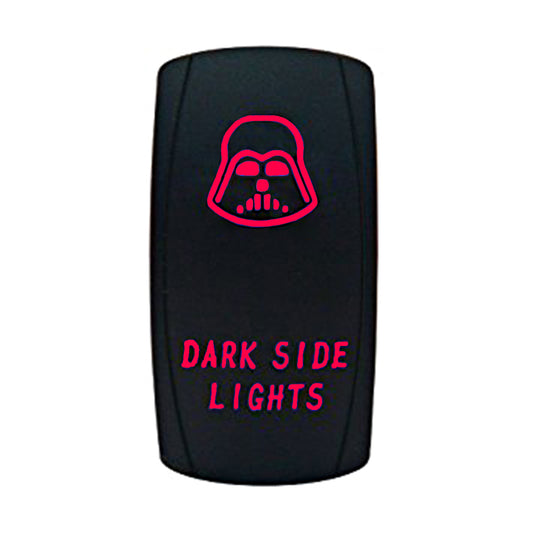 Quake LED - QW859 - Rocker Switch Dark Side Lights 2 Way 5 Pin Red