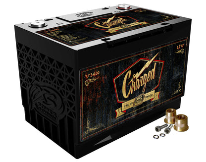 XS Power Batteries 12V AGM Retro Series Batteries - M6 Terminal Bolts Included 3300 Max Amps V3400