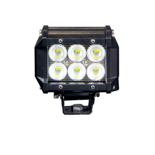 Quake LED - QUD028 - 4 Inch LED Light Bar Dual Row 18 Watt Spot Defcon Series