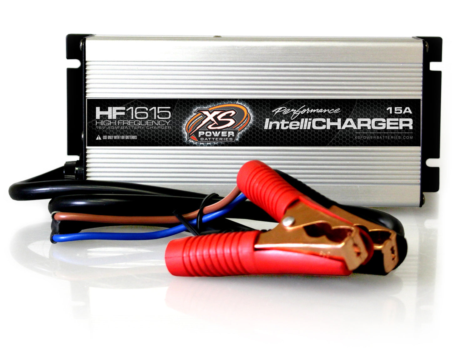 XS Power Batteries 16V High Frequency AGM IntelliCharger, 15A HF1615