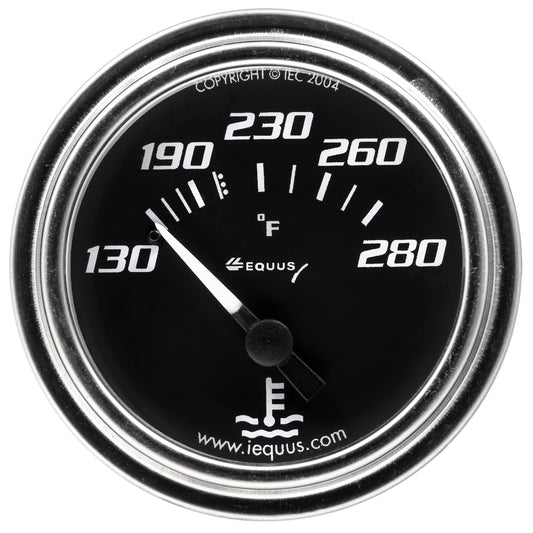 Equus 2 in. Chrome Mechanical Water Temperature Gauge E7232