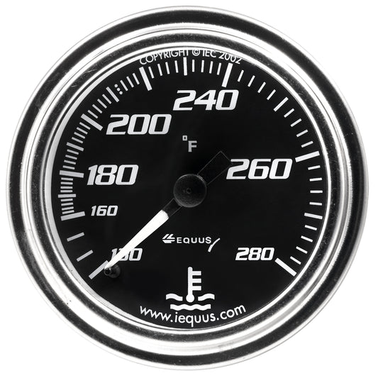 Equus 2 in. Chrome Mechanical Water Temperature Gauge (Extended Tubing Length) E7241