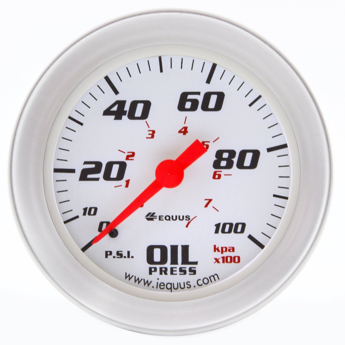 Equus 2 in. Mechanical Oil Pressure Gauge E8244
