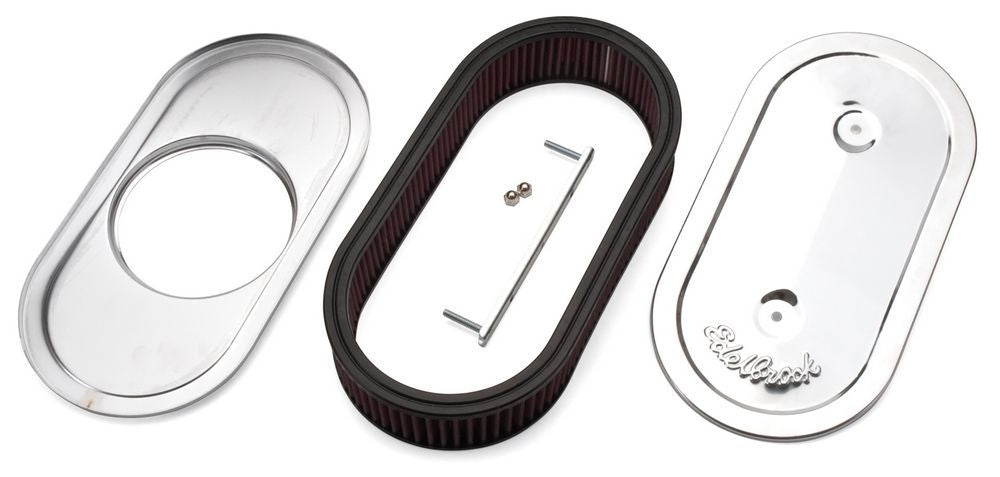 EDELBROCK Oval Air Cleaner for Single 4-Barrel 1236