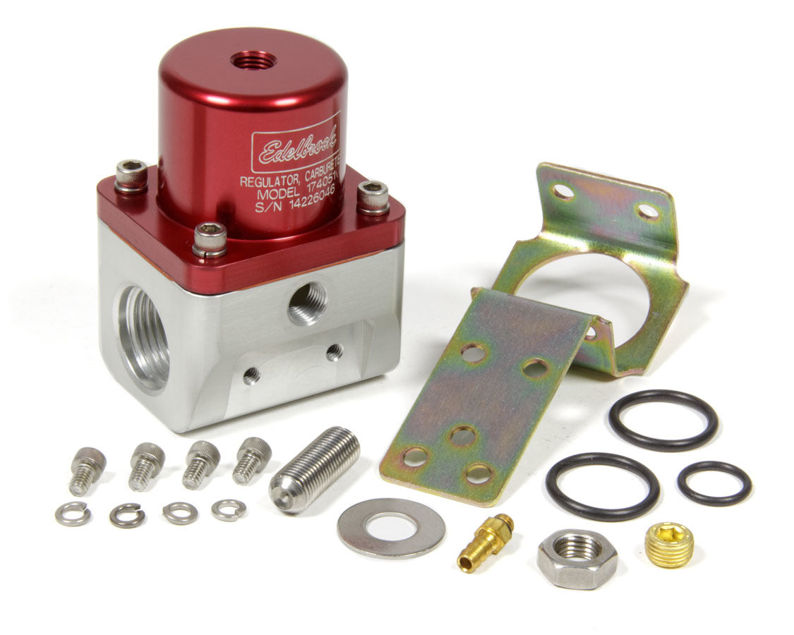 EDELBROCK Fuel Pressure Regulator Bypass Style 180GPH Red 174051