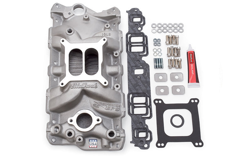 EDELBROCK SBC 2701 Intake Manifold & Installation Kit 2040