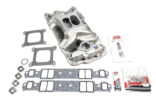 EDELBROCK SBC 7501 Intake Manifold & Installation Kit 2042