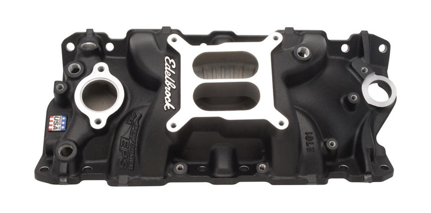 EDELBROCK SBC Performer EPS Manifold - Black 27013
