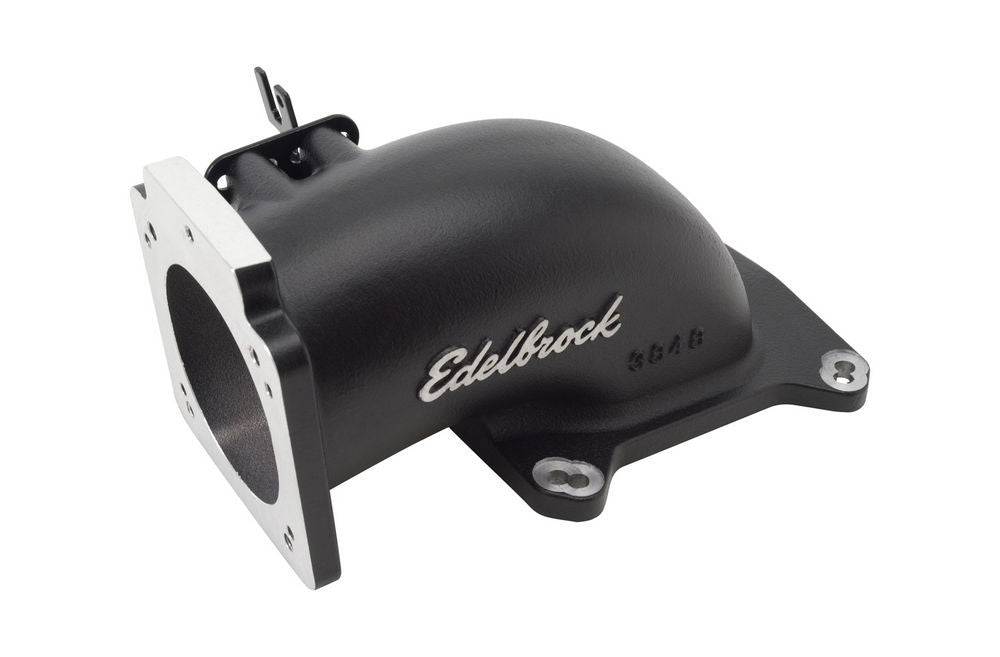 EDELBROCK 90mm Low Profile T/B Intake Elbow 38483