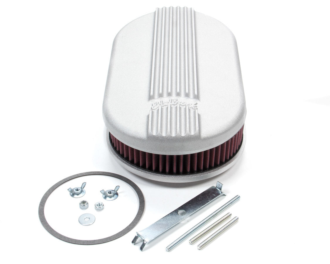 EDELBROCK Air Cleaner Kit Classic Finned Small Oval 41159