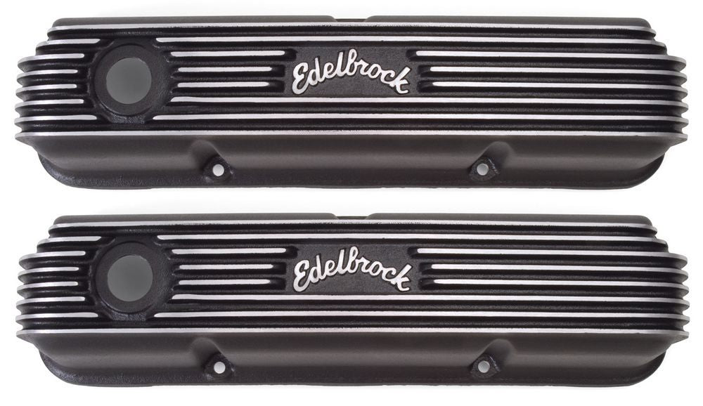 EDELBROCK Ford FE Classic Series V/C's - Black Finish 41623