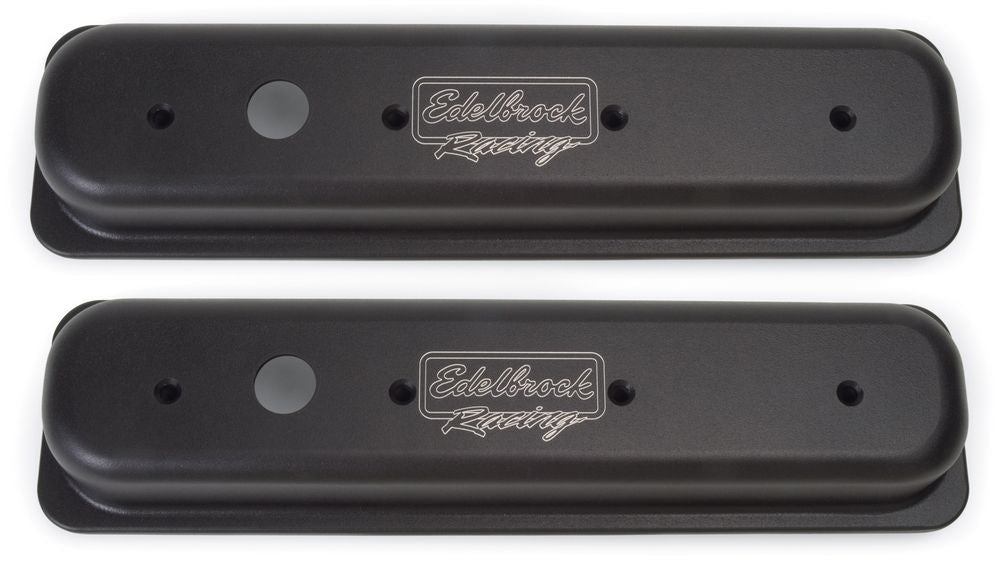 EDELBROCK SBC Center Bolt V/S V/C's - Short- Black 41723