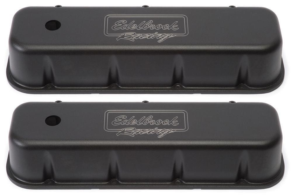 EDELBROCK BBC Victor Series V/C's - Tall- Black Finish 41803