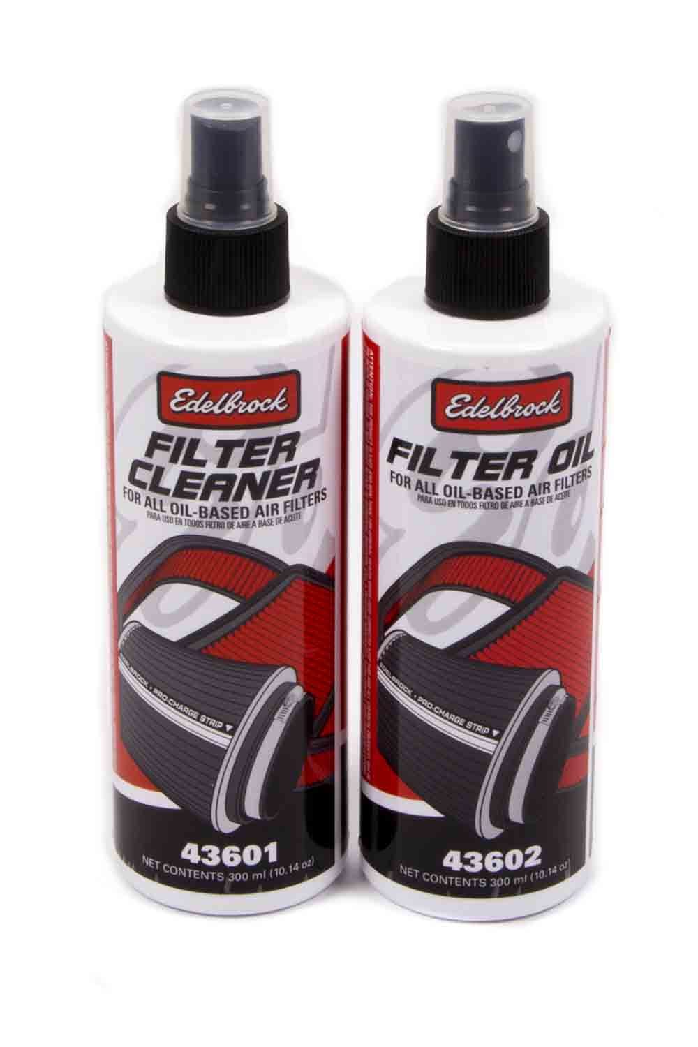 EDELBROCK Air Filter Cleaning Kit Clear Oil 43600