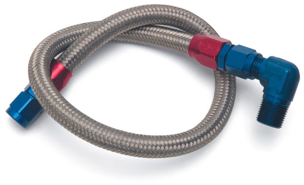 EDELBROCK SBC S/S Braided Fuel Line Kit 8123