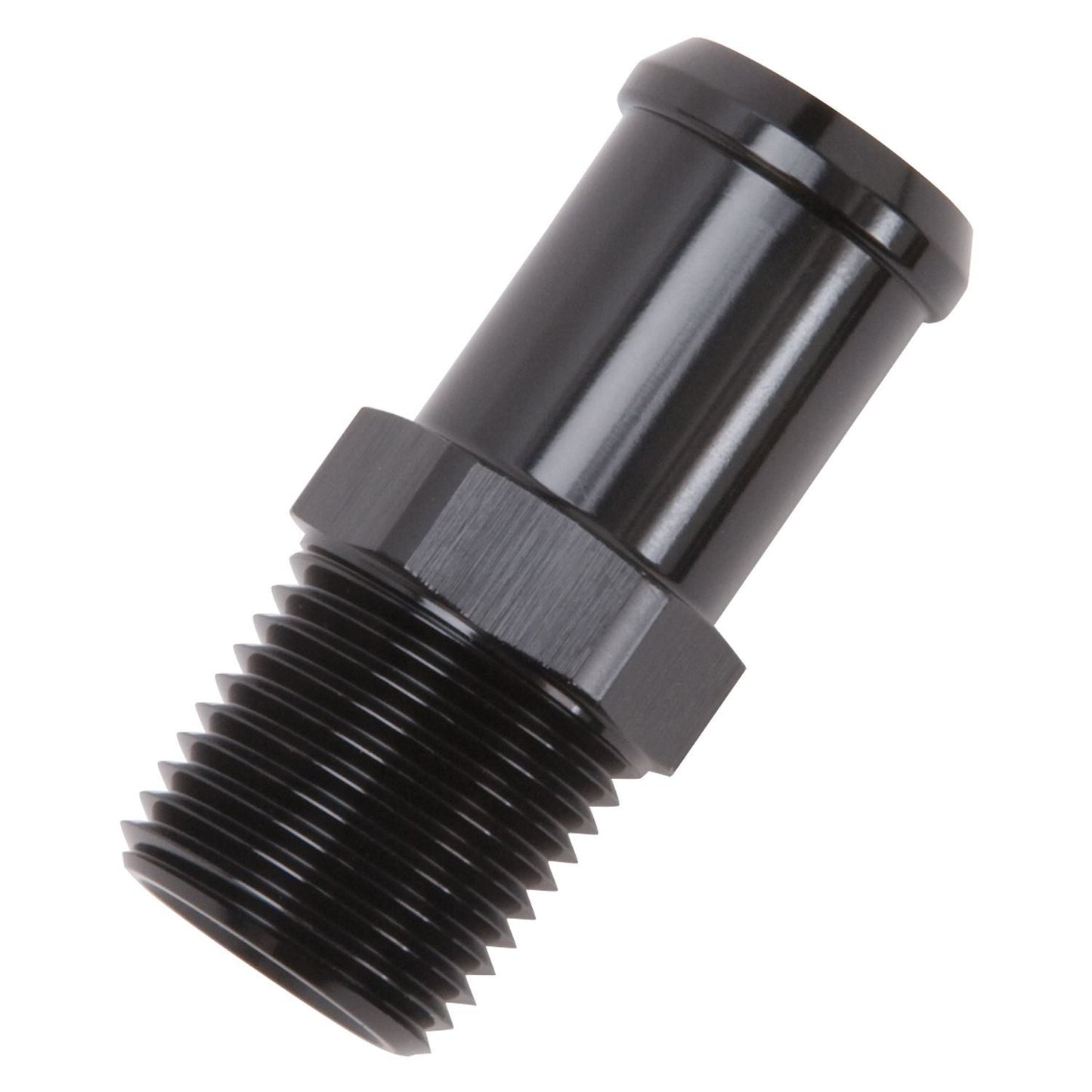 EDELBROCK Hose End Straight 3/4in Barb to 1/2in NPT Male 8183