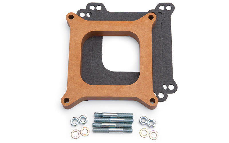 EDELBROCK 3/4in Carb Spacer - Wood Style 8719