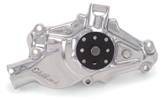 EDELBROCK SBC Water Pump - Short Polished 8820