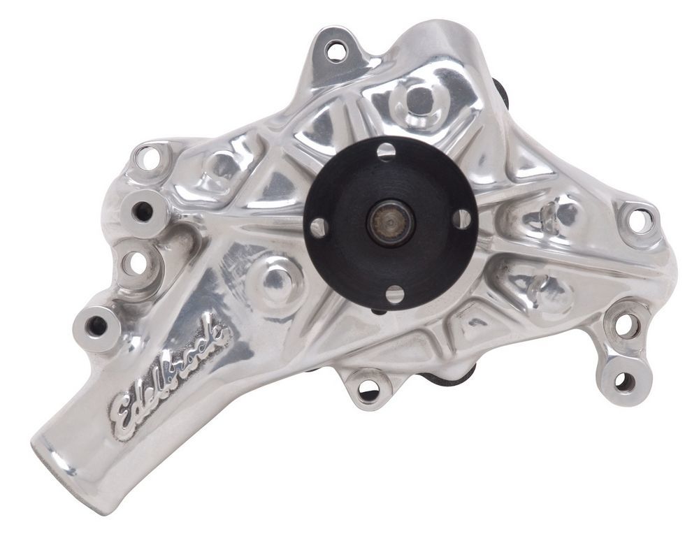 EDELBROCK SBC Water Pump - Long Polished 8821