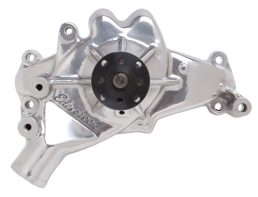 EDELBROCK BBC Water Pump - Long Polished 8861