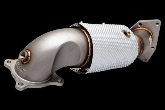 XFORCE Honda Civic FK8 Type R 304 3.5" Dump And Cat Kit; Exhaust Manifold Down Pipe ES-HCR17-KITB