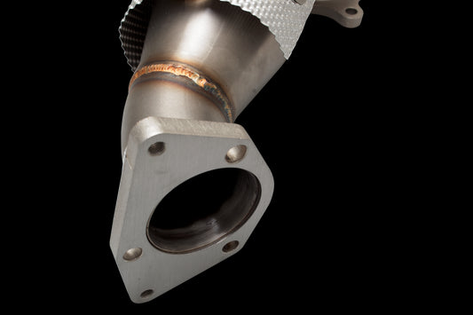 XFORCE Honda Civic FK8 Type R 304 3.5" Dump And Cat Kit; Exhaust Manifold Down Pipe ES-HCR17-KITB